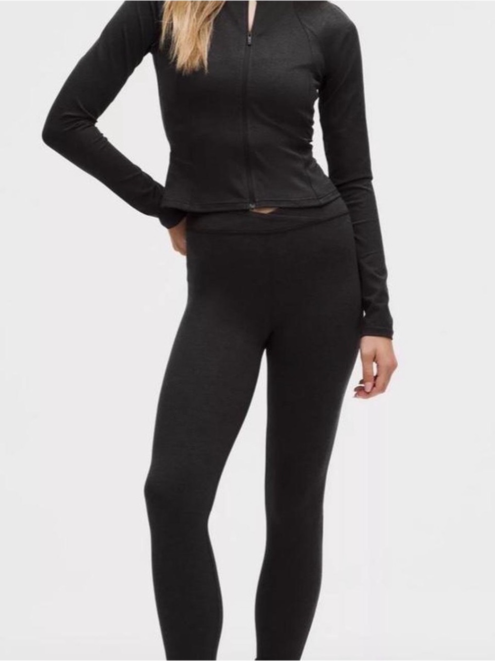 lululemon athletica Black High-Rise Leggings and Jacket set